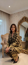 Black & Gold Brocade Blazer Co-ord Set – Festive & Party Wear Ensemble