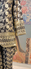 Black & Gold Brocade Blazer Co-ord Set – Festive & Party Wear Ensemble
