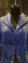 Royal Blue Brocade Blazer & Trouser Co-ord Set