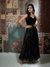 Black Shimmer Boho Maxi Dress - Rajni Collection