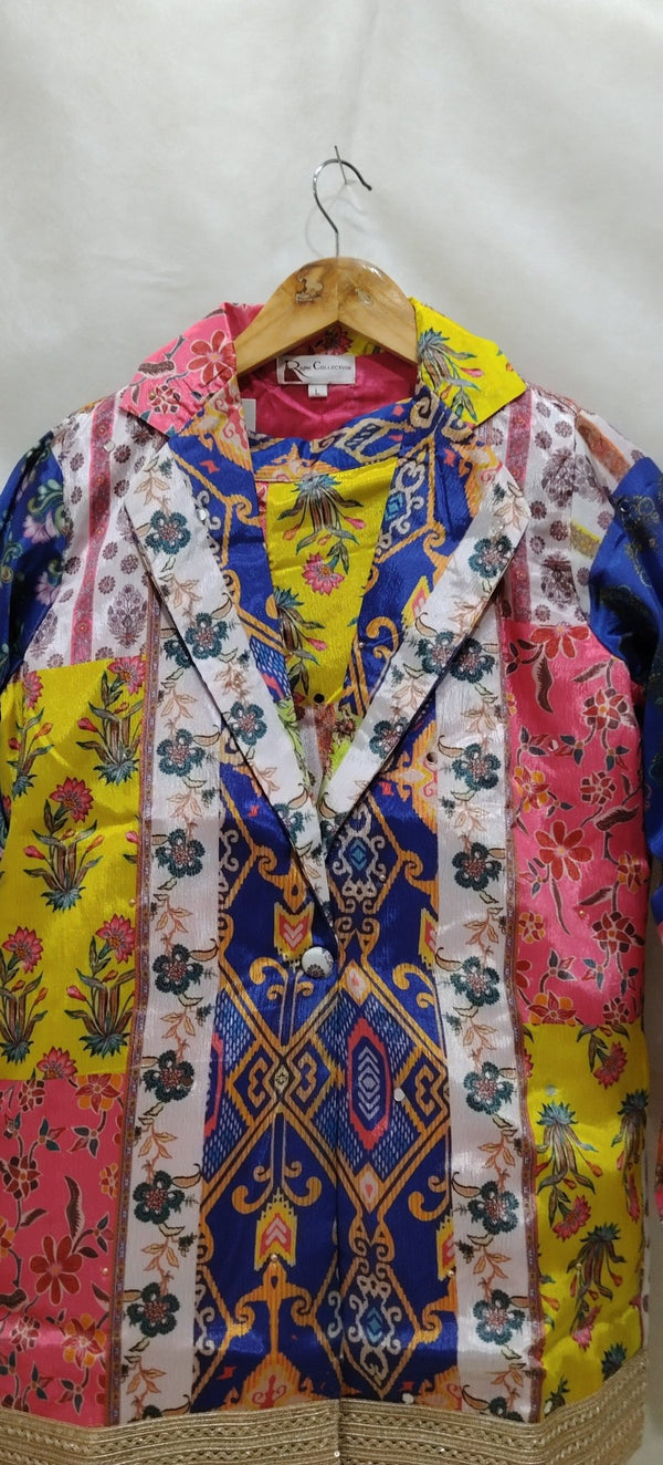 Blazer Set Multicolor Boho Fusion Printed - Rajni Collection