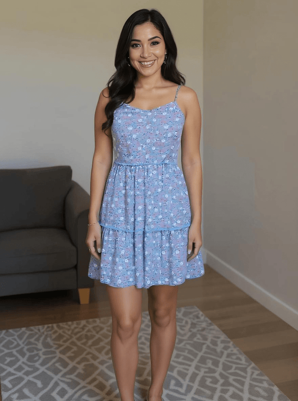 Blue Midi Dress for Women | Casual & Partywear - Rajni Collection