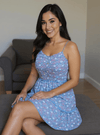 Blue Midi Dress for Women | Casual & Partywear - Rajni Collection