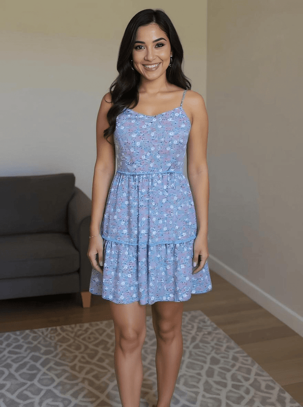 Blue Midi Dress for Women | Casual & Partywear - Rajni Collection