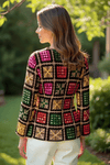 Boho Phulkari Mirror Work Kurti – Multicolor Embroidered Jacket Style - Rajni Collection