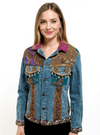 Boho Royale – Embellished Patchwork Denim Jacket - Rajni Collection