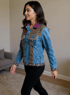 Boho Royale – Embellished Patchwork Denim Jacket - Rajni Collection