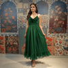 Emerald Green Boho Maxi Dress - Rajni Collection