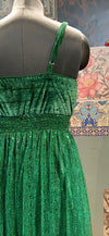 Emerald Green Boho Maxi Dress - Rajni Collection