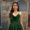 Emerald Green Boho Maxi Dress - Rajni Collection