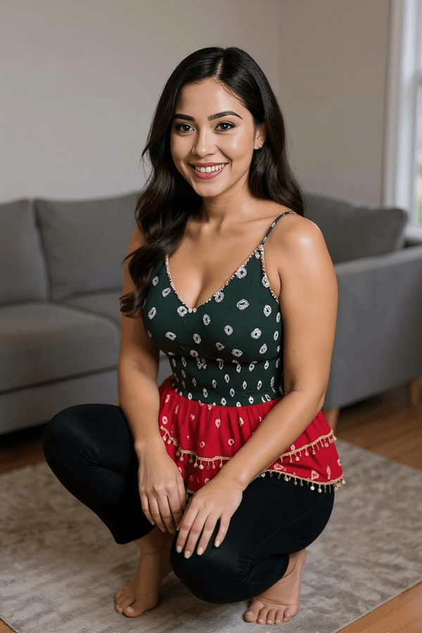 Festive Boho Tassel Peplum Top - Rajni Collection