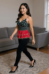 Festive Boho Tassel Peplum Top - Rajni Collection