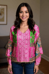Gulabi Fusion Boho Top - Rajni Collection