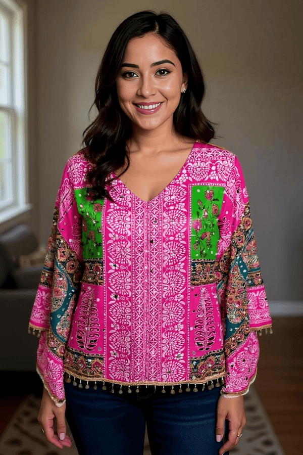 Gulabi Fusion Boho Top - Rajni Collection