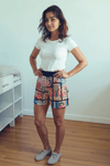 Gypsy Boho Patchwork Embroidered Shorts Mirror Work – Festival & Casual Wear - Rajni Collection