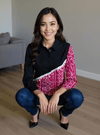 Half & Half Panelled Shirt - Rajni Collection