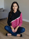 Half & Half Panelled Shirt - Rajni Collection