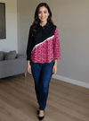 Half & Half Panelled Shirt - Rajni Collection