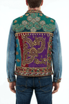 Handcrafted Mirror Work Denim Jacket - Rajni Collection