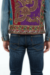 Handcrafted Mirror Work Denim Jacket - Rajni Collection