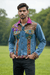 Handcrafted Mirror Work Denim Jacket - Rajni Collection