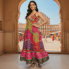 Handcrafted Multicolor Bandhani Maxi Dress – Boho Festive Fusion Wear - Rajni Collection