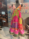 Handcrafted Multicolor Bandhani Maxi Dress – Boho Festive Fusion Wear - Rajni Collection