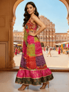 Handcrafted Multicolor Bandhani Maxi Dress – Boho Festive Fusion Wear - Rajni Collection