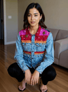 Handmade Boho Patchwork Jacket – Ethnic Denim Fusion - Rajni Collection