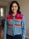 Handmade Boho Patchwork Jacket – Ethnic Denim Fusion - Rajni Collection