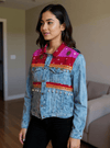 Handmade Boho Patchwork Jacket – Ethnic Denim Fusion - Rajni Collection