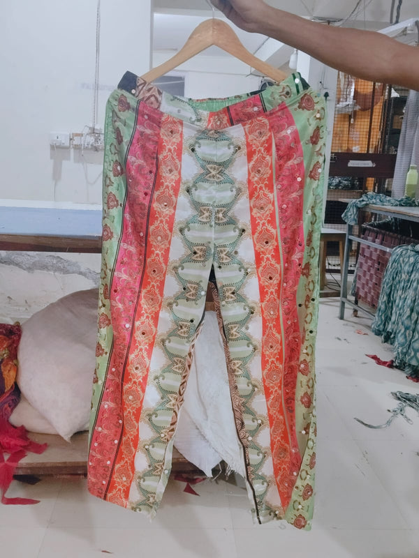 Jaipuri Dazzle Patchwork Pants - Rajni Collection