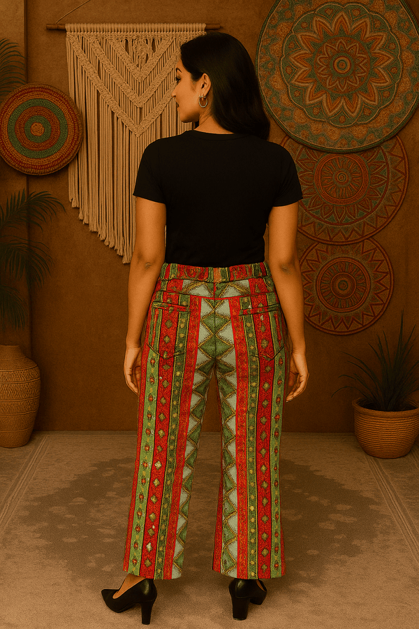 Jaipuri Dazzle Patchwork Pants - Rajni Collection
