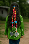 Little Girl Bandhani Braided Hair – Ethnic Elegance Kids wear - Rajni Collection