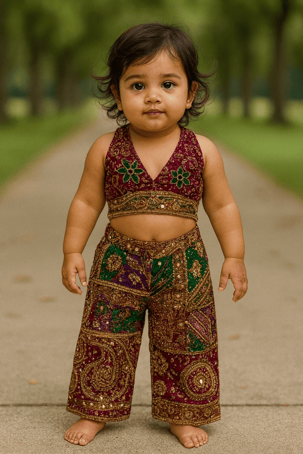 Mini Blouse & Pants Set Kidswear - Rajni Collection