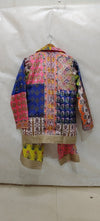 Multicolor Patchwork Mirror Work Blazer – Boho Chic Statement Jacket - Rajni Collection