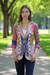 Multicolor Patchwork Mirror Work Blazer – Boho Chic Statement Jacket - Rajni Collection