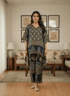 Navy Blue Kaftan Top & Pant Co - ord Set – Elegant Indo - Western Fusion Wear - Rajni Collection