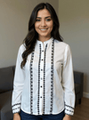 Pure Charm – White Casual Wear Top - Rajni Collection