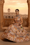 Rajasthani Pichwai Print Lehenga Set Handcrafted Mirror Work & Blouse - Rajni Collection