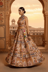 Rajasthani Pichwai Print Lehenga Set Handcrafted Mirror Work & Blouse - Rajni Collection