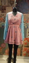 Two - Tone Shimmer Tunic with Sequin Detailing – Festive Fusion Wear - Rajni Collection