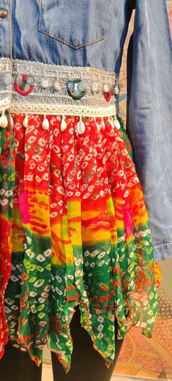 Umbrella Denim Shirt - Rajni Collection