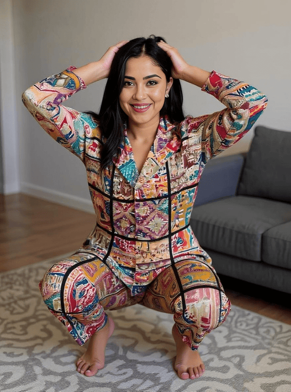 Vibrant Boho Artisanal Twin Set with Mirrorwork & Patch Embroidery - Rajni Collection