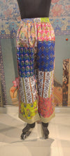 White Dazzle Pant Patchwork Hand Embroidery - Rajni Collection