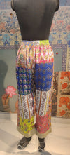 White Dazzle Pant Patchwork Hand Embroidery - Rajni Collection