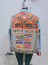Men’s Denim Jacket with Jaipuri Patchwork & Hand Embroidery Detailing