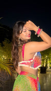 Rainbow Bandhani Skirt & Blouse Set