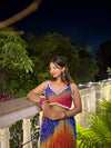 Rainbow Bandhani Skirt & Blouse Set