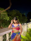 Rainbow Bandhani Skirt & Blouse Set